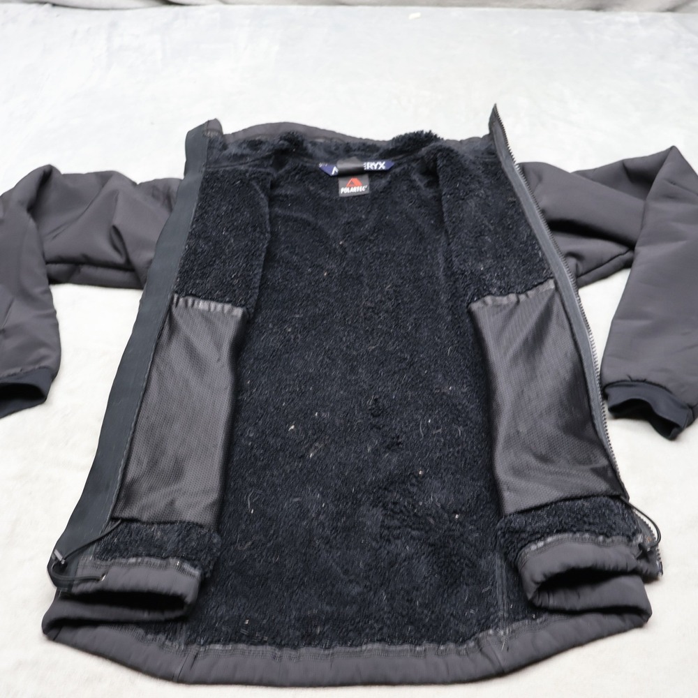 Arcteryx Jacket Womens Medium? Black Polartec Fleece Lined Softshell Full Zip - Picture 4 of 12